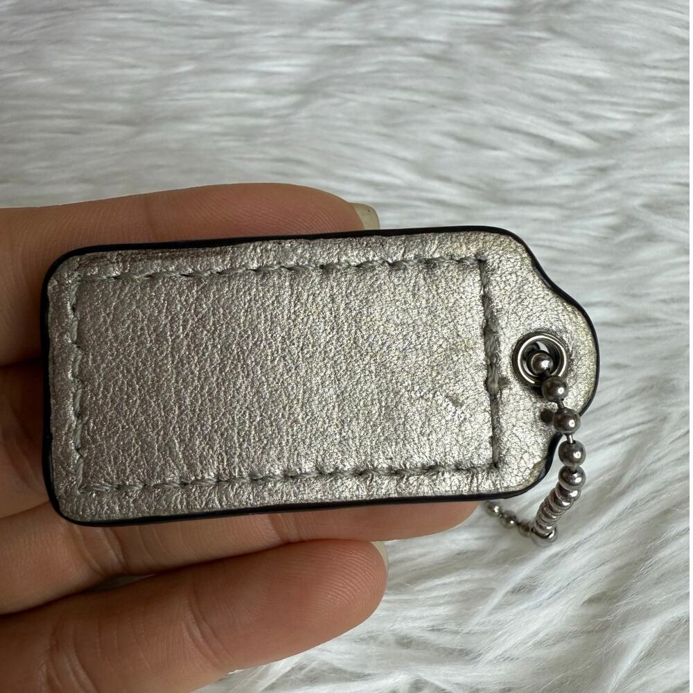 1.5" COACH  Fob Bag Charm Hang tag Hangtag - Picture 2 of 2